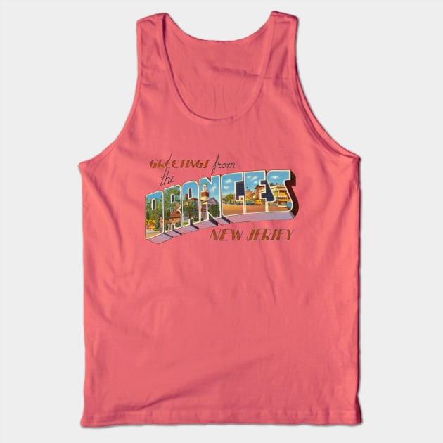 Greetings from Oranges New Jersey Tank Top by reapolo